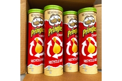Image Kellogg’s Pringles new recyclable chip tube packaging.